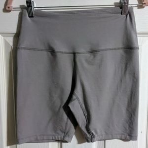 FINAL PRICE Miakoda Gray Biker Shorts S High Waisted Stretchy Summer Sustainable